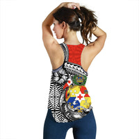 Tonga Hook Tattoo Women Tank Top White LT6 - Polynesian Pride