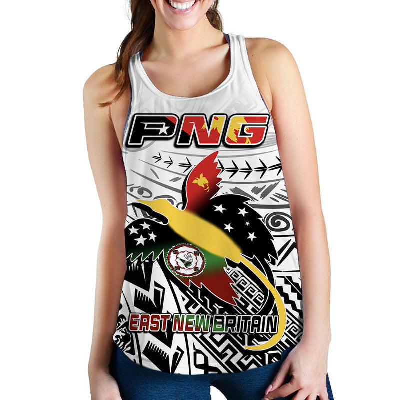 Papua New Guinea And East New Britain Province Women Tank Top LT6 white - Polynesian Pride