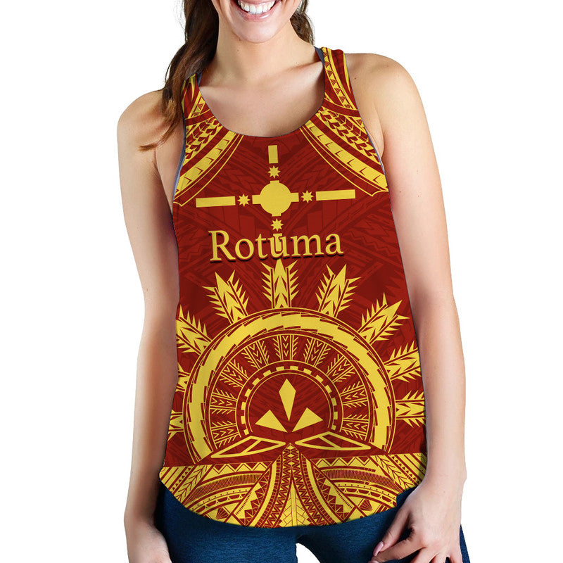 Rotuma Fiji Bula Women Tank Top LT6 Red - Polynesian Pride