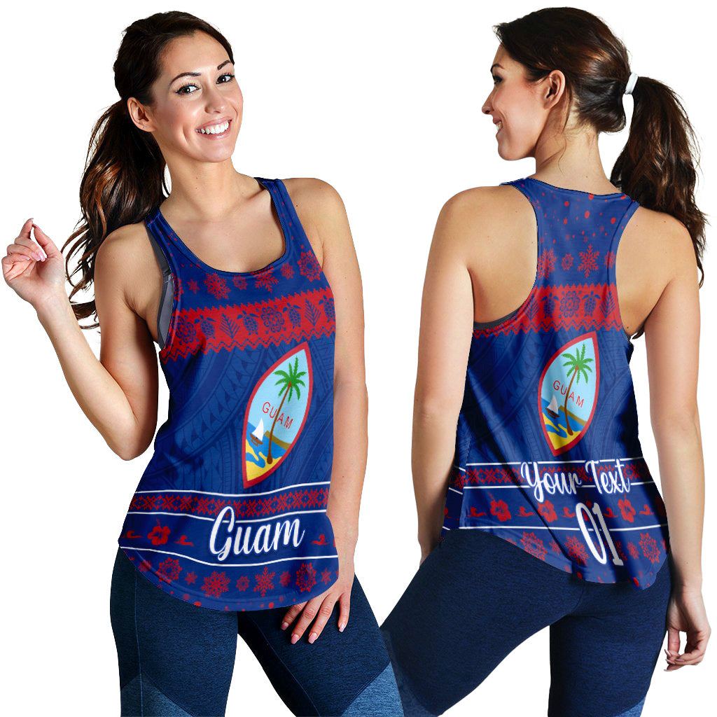 (Custom Personalised) Guam Christmas Women Racerback Tank Simple Style LT8 - Polynesian Pride