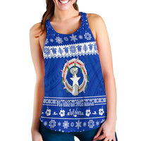 Northern Mariana Islands Christmas Women Racerback Tank Simple Style LT8 - Polynesian Pride
