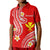 Custom Hawaii Polo Shirt Red Polynesian Line Style LT9 Kid Red - Polynesian Pride