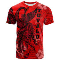 Tuvalu T Shirt Polynesian Phoenix Bird, Fairytales Bird Red Unisex Red - Polynesian Pride