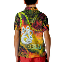 New Zealand Maori Polo Shirt Aotearoa Manaia Reggae Paua Shell Heare Ra LT9 - Polynesian Pride
