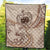 Samoa Premium Quilt - Hibiscus Flowers Vintage Style - Polynesian Pride