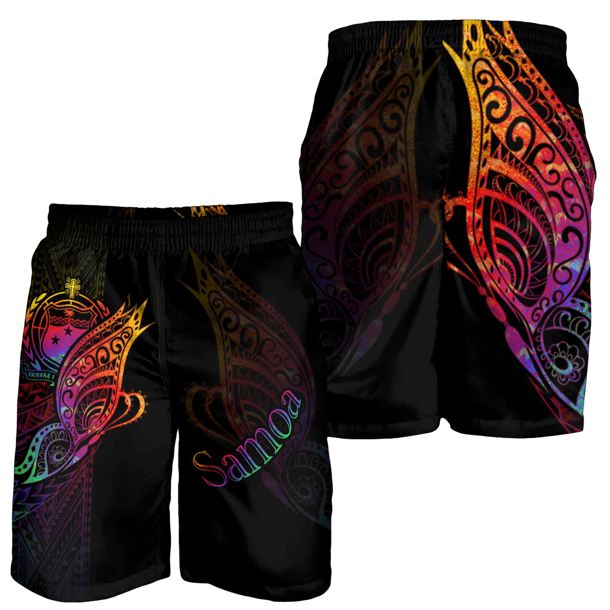Samoa Men's Shorts - Butterfly Polynesian Style - Polynesian Pride