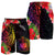 Samoa Men's Shorts - Tropical Hippie Style Black - Polynesian Pride