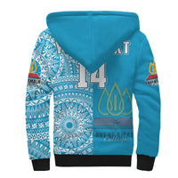 (Custom Personalised) Lavengamalie Tonga College Sherpa Hoodie Class Of Year Tongan Ngatu Pattern LT14 - Polynesian Pride