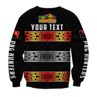 (Custom Personalised) The Hunters PNG Sweatshirt Papua New Guinea Hunters Rugby LT13 - Polynesian Pride