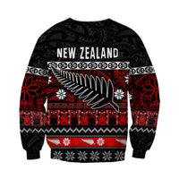 (Custom Personalised) New Zealand Silver Fern Christmas Sweatshirt Maori Meri Kirihimete LT13 - Polynesian Pride