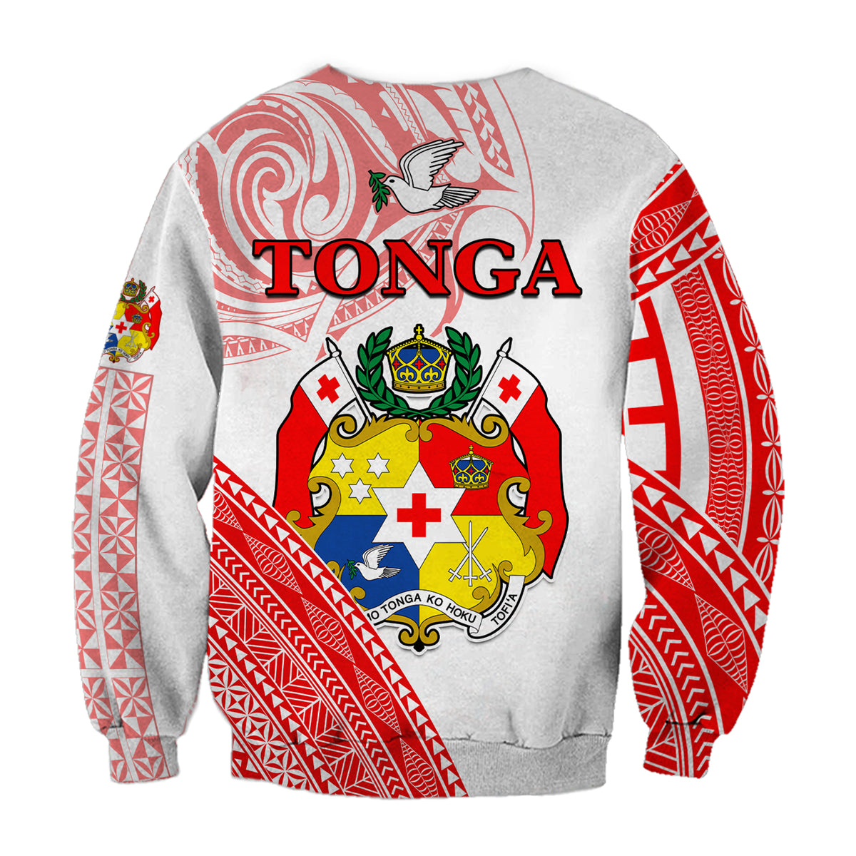 Tonga Sweatshirt Tongan Pattern Blithesome LT13 - Polynesian Pride