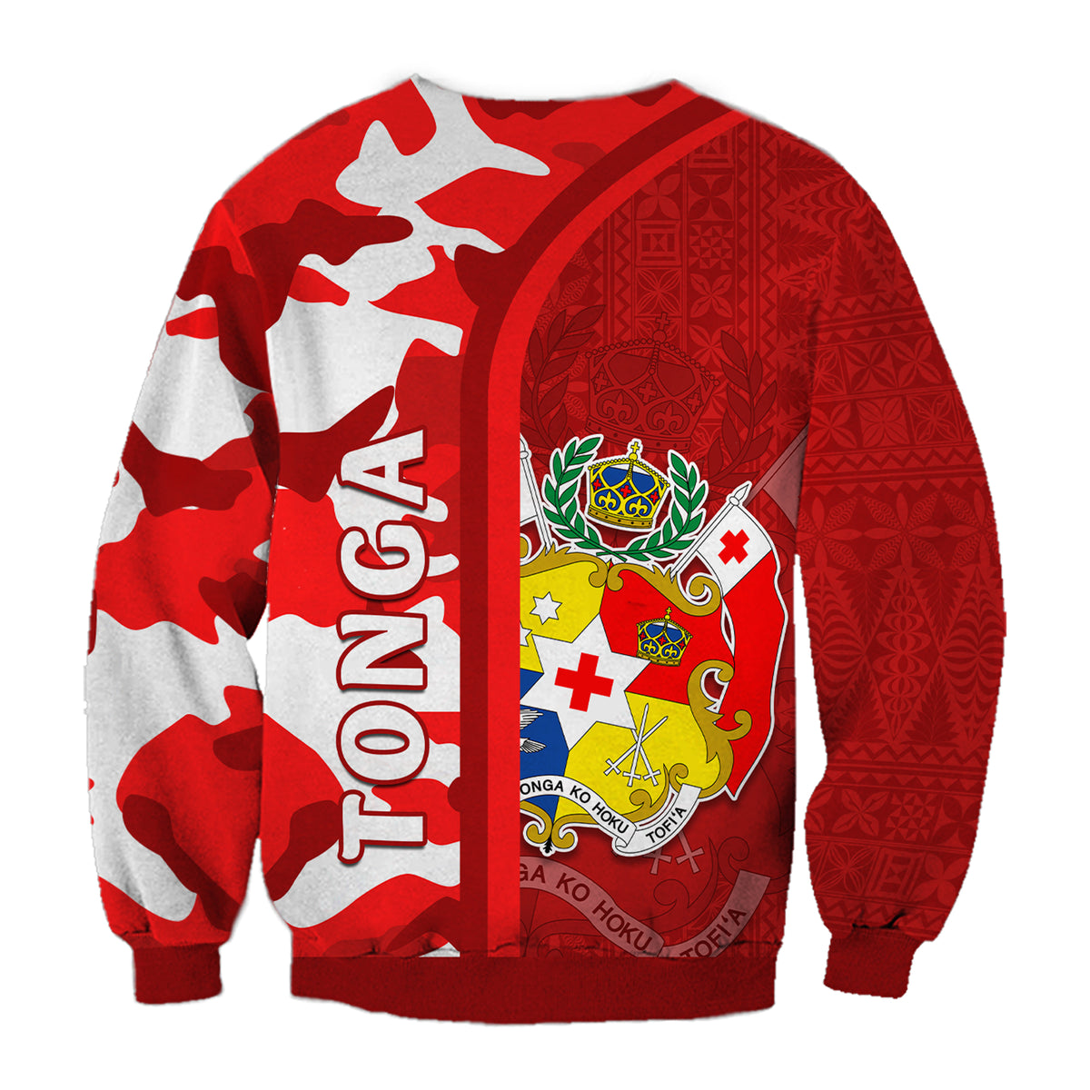 Tonga Unique Sweatshirt Camouflage with Tongan Pattern LT13 - Polynesian Pride
