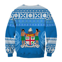 Bula Fiji Sweatshirt Tapa Pattern LT13 - Polynesian Pride