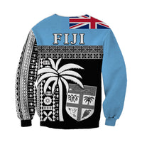 Fiji Tapa Pattern Sweatshirt Coconut Tree LT13 - Polynesian Pride