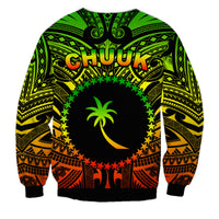 Chuuk Flag Sweatshirt Micronesia Style Reggae LT13 - Polynesian Pride