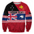 (Custom Personalised) Papua New Guinea and New Zealand Sweatshirt Polynesian PNG and NZ LT13 Unisex Red - Polynesian Pride