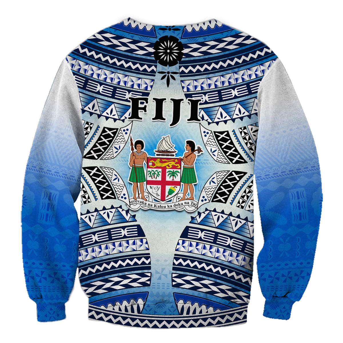 Fiji Sweatshirt Kaiviti Fijian Special Tapa Pattern LT14 - Polynesian Pride