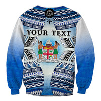 Custom Text And Number Fiji Sweatshirt Kaiviti Fijian Special Tapa Pattern LT14 - Polynesian Pride