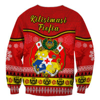 Tonga Christmas Sweatshirt Tongan Ngatu Kilisimasi Fiefia LT14 - Polynesian Pride