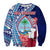 Guam Chamorro Sweatshirt Happy Liberation Day Latte Stone LT13 - Polynesian Pride