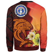 Northern Mariana Islands Custom Personalised Sweater - Tribal Tuna Fish - Polynesian Pride