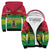 (Custom Personalised) Vanuatu Color Sherpa Hoodie Six Provinces and Map LT13 Unisex Blue - Polynesian Pride