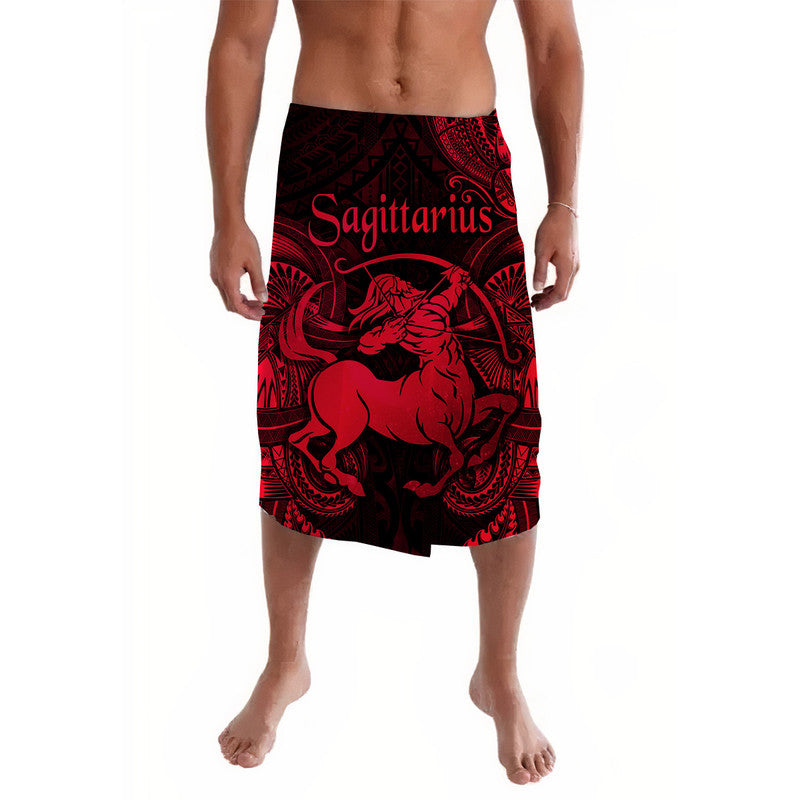 Sagittarius Zodiac Polynesian Lavalava Unique Style Red LT8 Red - Polynesian Pride