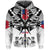 Samoa Black Saturday Hoodie 28 Dec 1929 Visual Arts LT9 Zip Hoodie White - Polynesian Pride