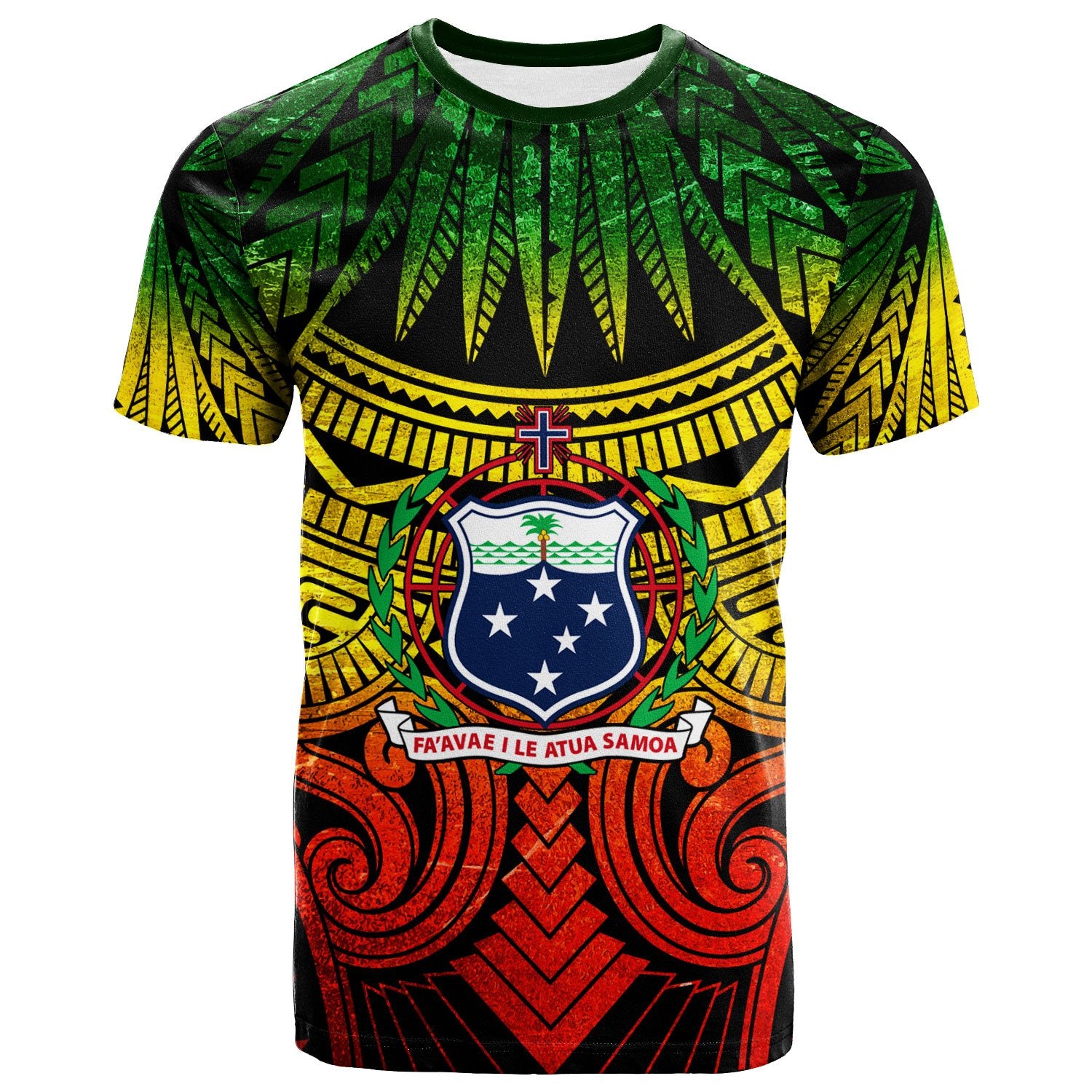 Samoa T Shirt Reggae Classic Vignette Style Unisex Art - Polynesian Pride