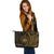 Samoa Leather Tote - Wings Style - Polynesian Pride