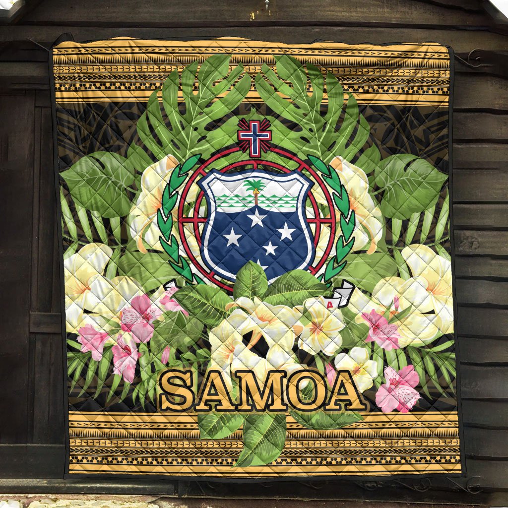 Samoa Premium Quilt - Polynesian Gold Patterns Collection - Polynesian Pride