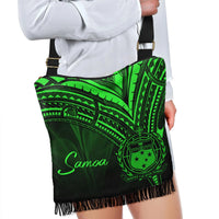 Samoa Boho Handbag - Green Color Cross Style - Polynesian Pride