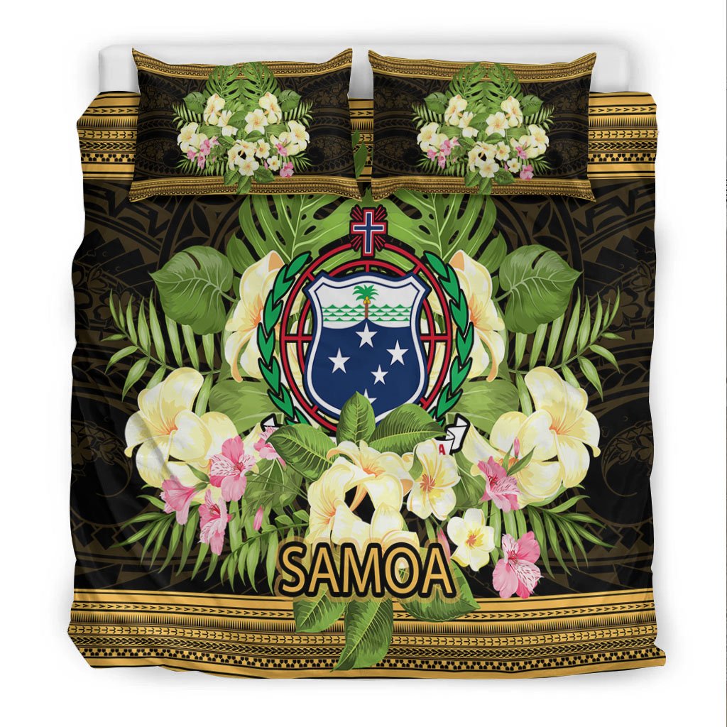 Samoa Bedding Set - Polynesian Gold Patterns Collection - Polynesian Pride