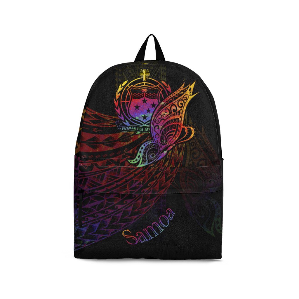 Samoa Backpack - Butterfly Polynesian Style Black - Polynesian Pride