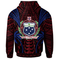 Samoa Zip up Hoodie Blood Runs Through My Veins Style Flag - Polynesian Pride
