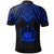 Samoa Polo Shirt Polynesian Armor Style Blue - Polynesian Pride