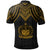 Samoa Polo Shirt Polynesian Armor Style Gold - Polynesian Pride