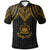 Samoa Custom Polo Shirt Polynesian Armor Style Gold Unisex Gold - Polynesian Pride