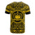 Samoa All T Shirt Samoa Coat Of Arms Polynesian Gold Black - Polynesian Pride