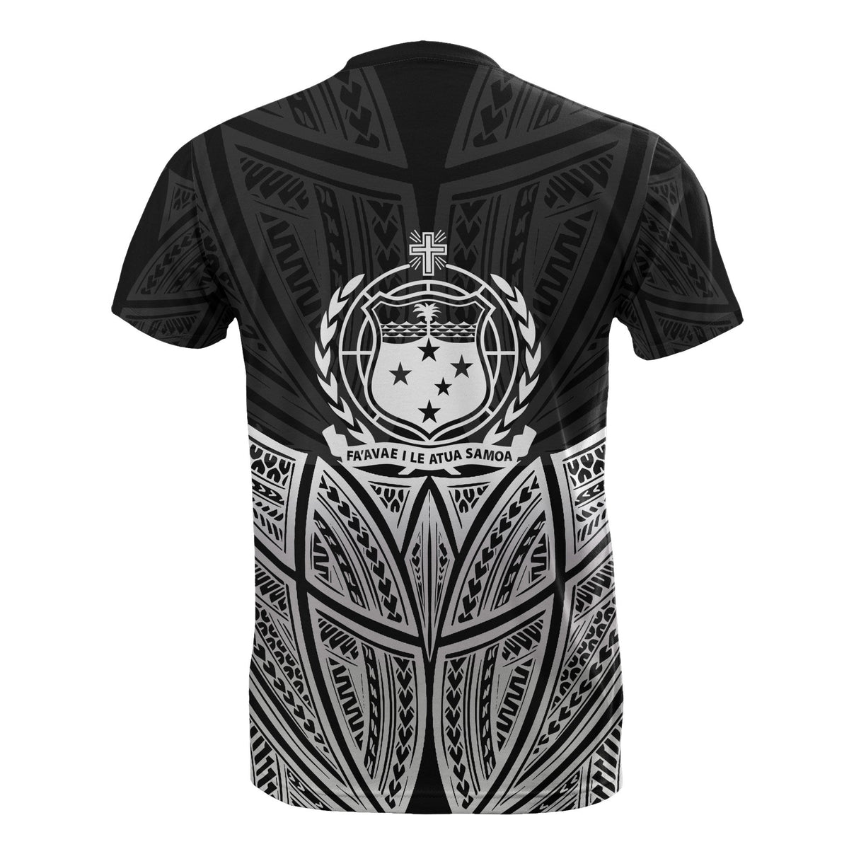 Samoa Polynesian T Shirt Black Pride Map And Seal - Polynesian Pride