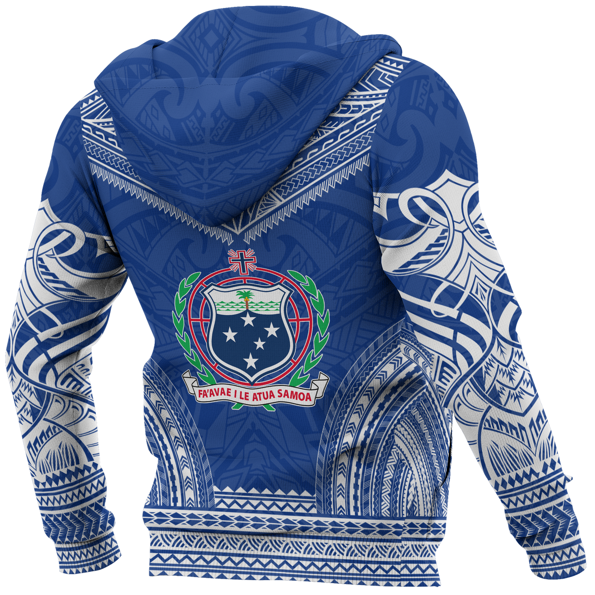 Samoa Polynesian Chief Hoodie Blue Version - Polynesian Pride