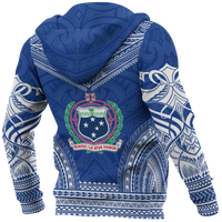 Samoa Polynesian Chief Hoodie Blue Version - Polynesian Pride