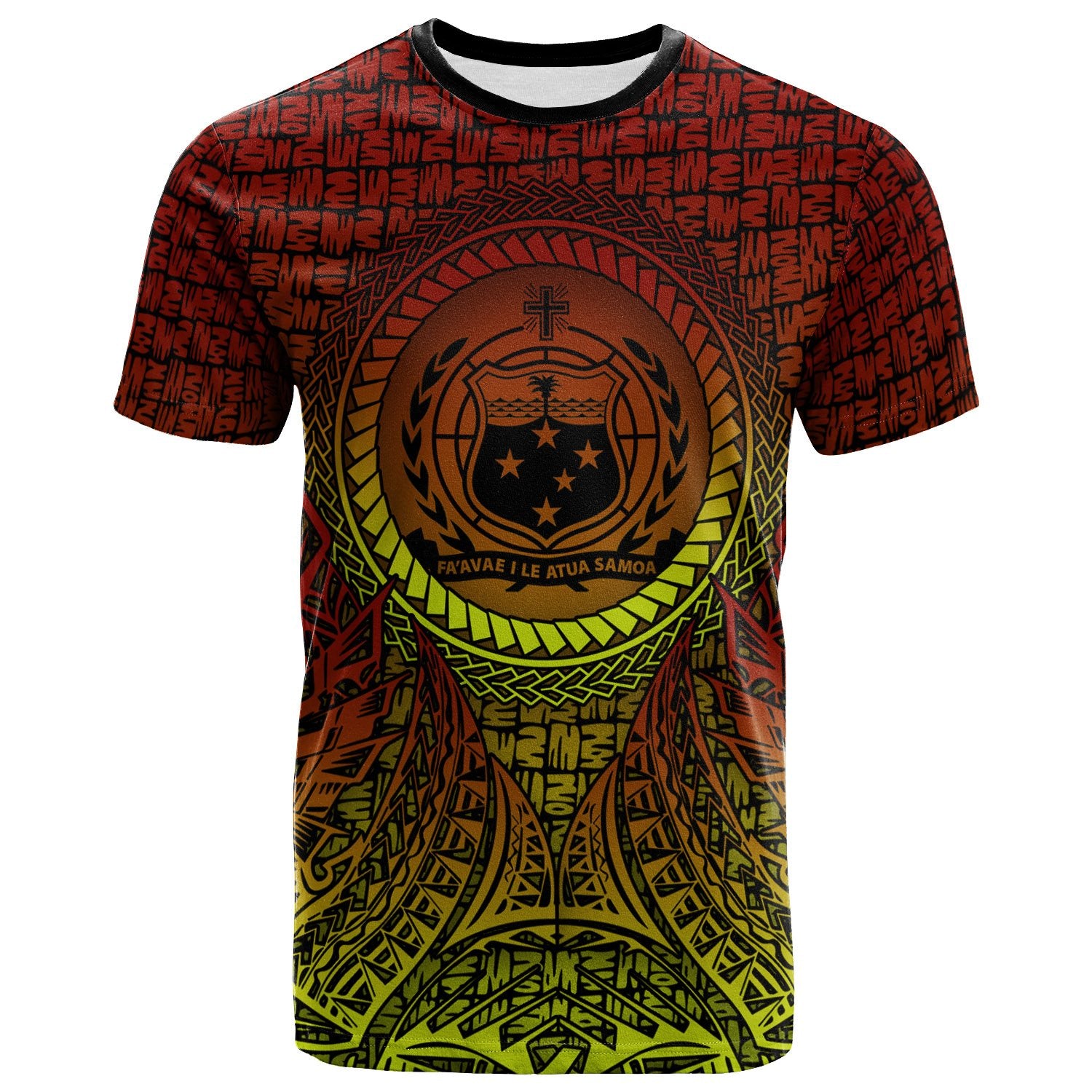 Samoa T Shirt Polynesian Circle Pattern Unisex Reggae - Polynesian Pride