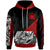 Samoa Custom Hoodie Polynesian Diagonal Pattern Red Unisex Red - Polynesian Pride