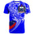 Samoa T Shirt Samoan Rugby Style Blue Color Unisex Blue - Polynesian Pride