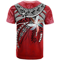Nauru T Shirt Fanciful Forest Red Color - Polynesian Pride