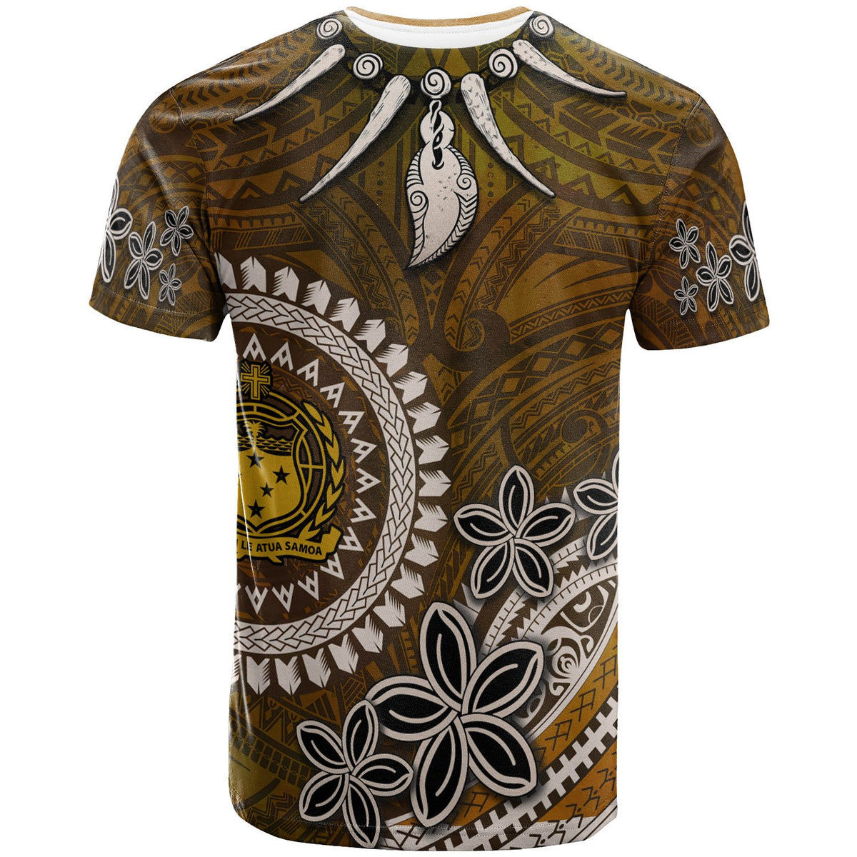 Samoa T Shirt Polynesian Boar Tusk - Polynesian Pride