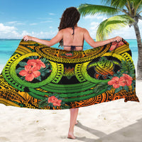 Polynesian Turtle Sarong Circle Turtle Hibiscus Reggae LT9 - Polynesian Pride