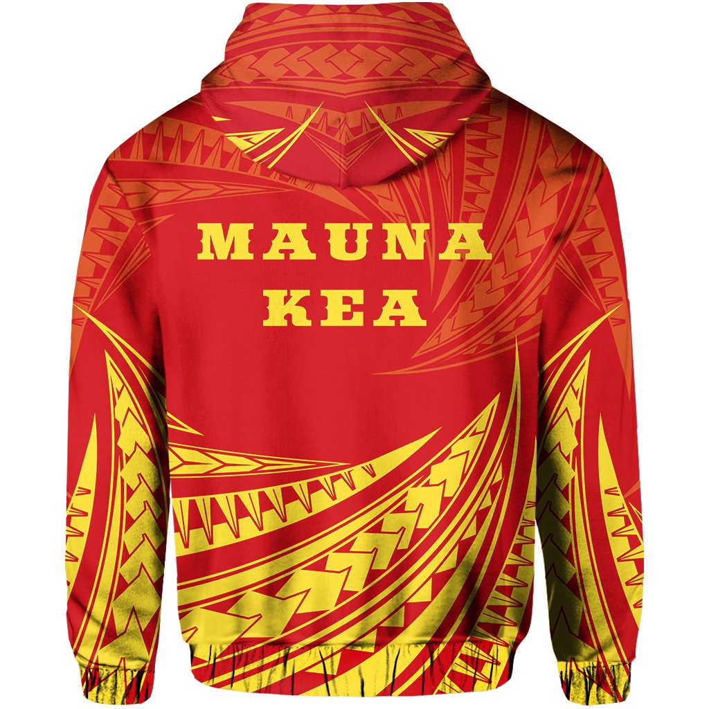Hawaiian Mauna Kea Polynesian Zipper Hoodie Tornado Style - Polynesian Pride