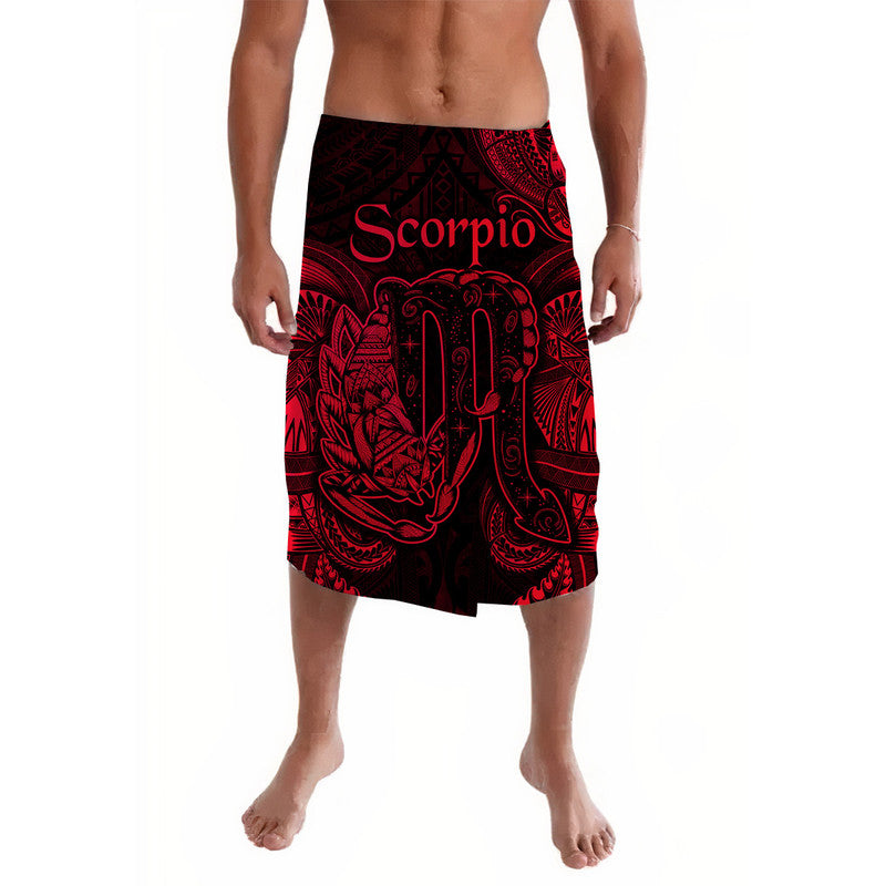 Scorpio Zodiac Polynesian Lavalava Unique Style Red LT8 Red - Polynesian Pride